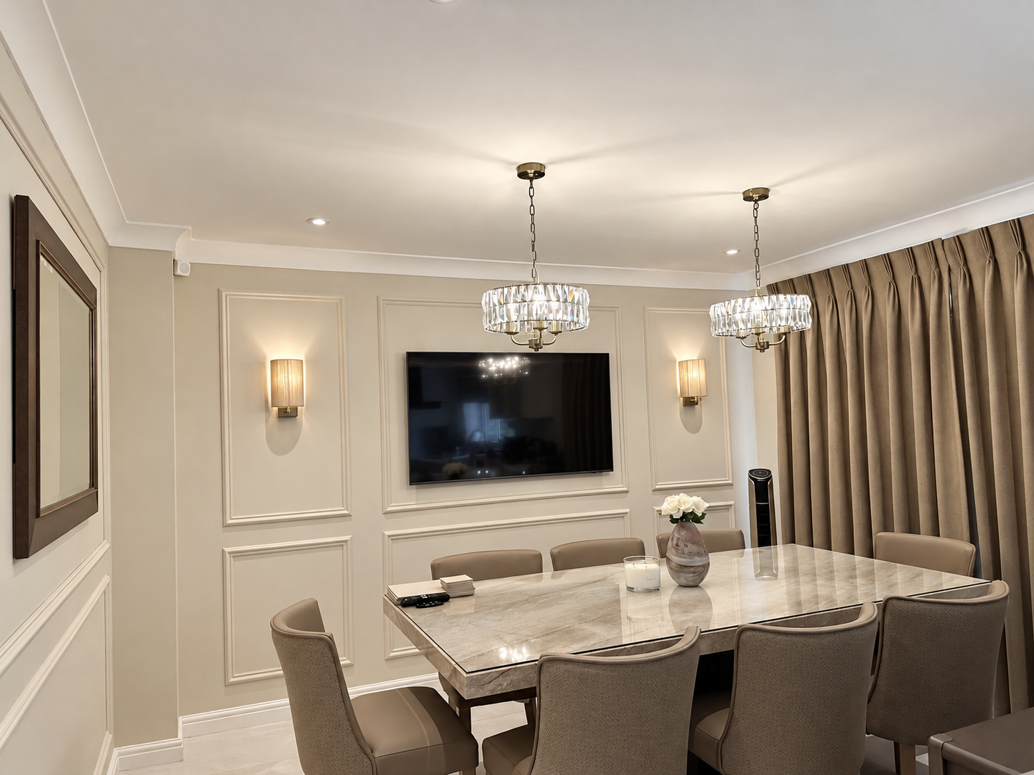Nadhia’s finished room with Luxe Walls panelling